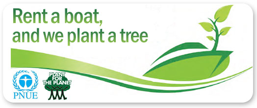 louez un bateau, nous plantons un arbre